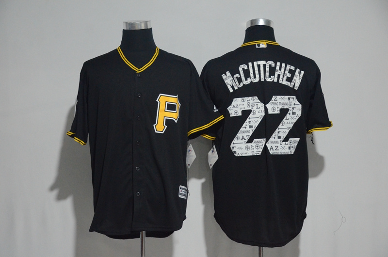 2017 MLB Pittsburgh Pirates #22 Mccutchen Black Fashion Edition Jerseys